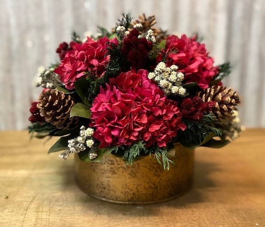 Winter Red Floral - Click Image to Close